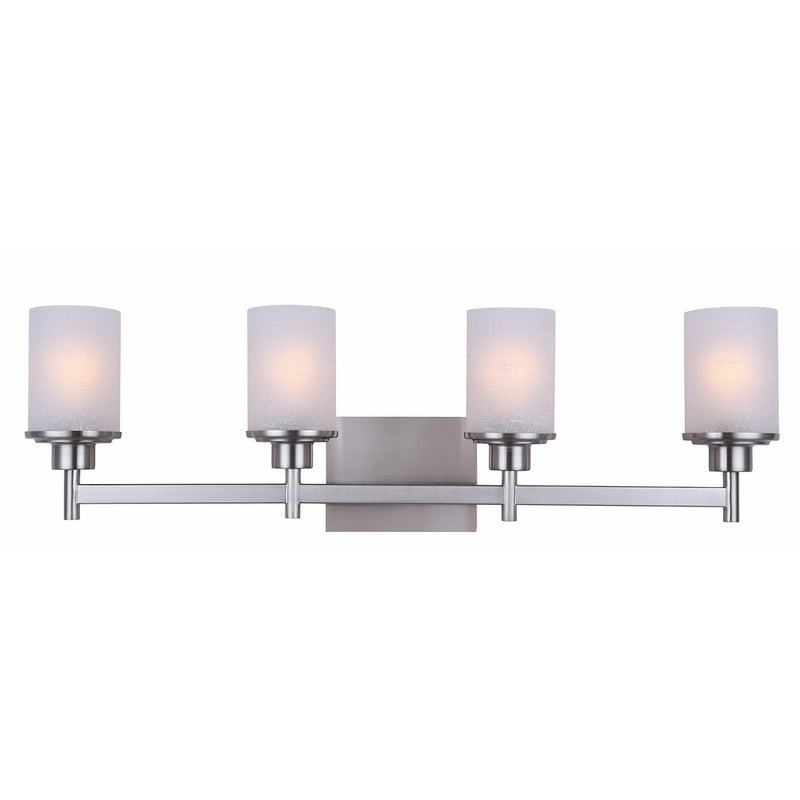 Canarm IVL408A04BN Lyndi 4-Light Bath Vanity, Brushed Nickel