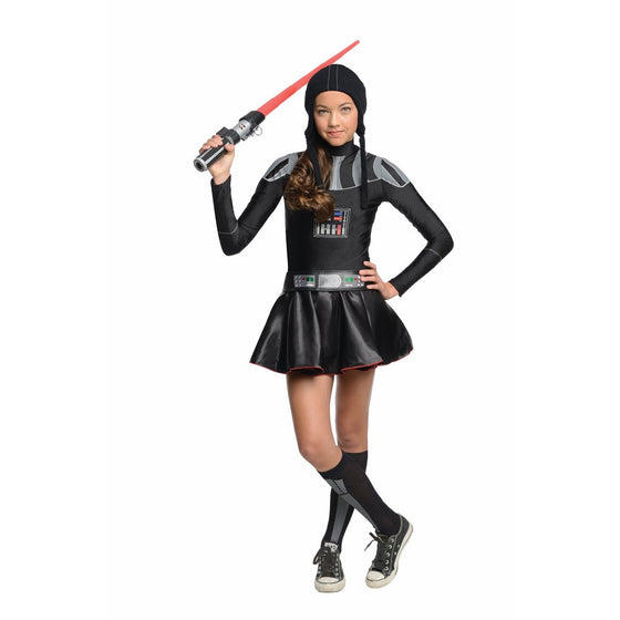 Star Wars Darth Vader Tween Costume Dress, Medium