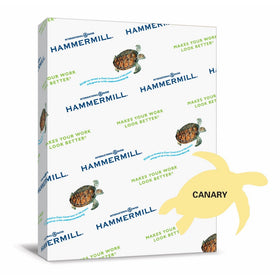 Hammermill Paper, Colors Canary, 24lb, 8.5 x 11, Letter, 500 Sheets/1 Ream, (104307R), Made In The USA