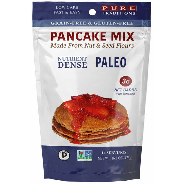 Certified Paleo Pancake Mix, Gluten & Grain Free -- 16.8 Oz (14 Serving)