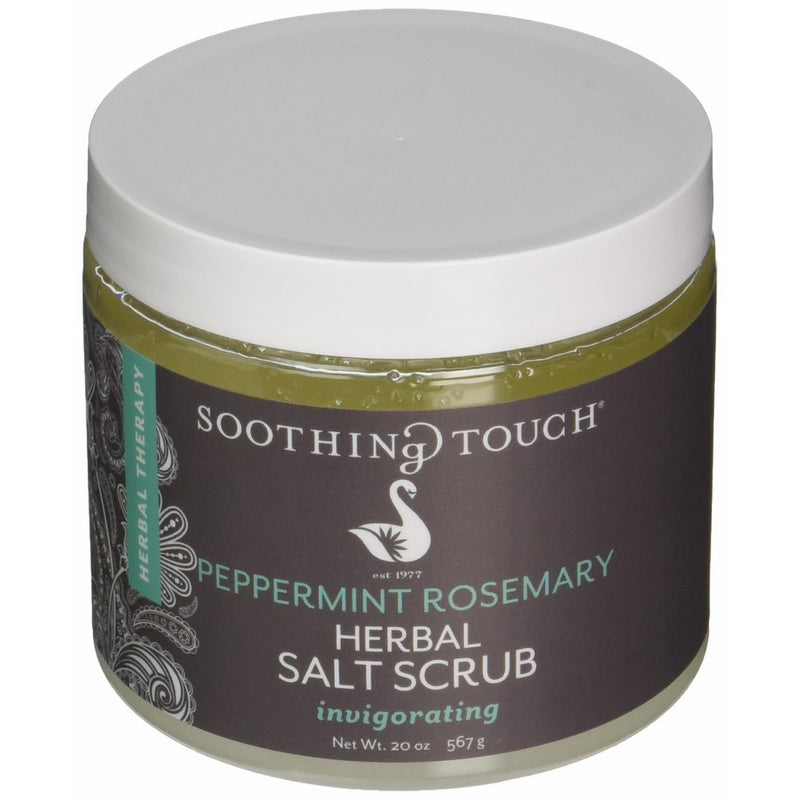 Soothing Touch W67365PR2 Salt Scrub Peppermint Rosemary, 20-Ounce