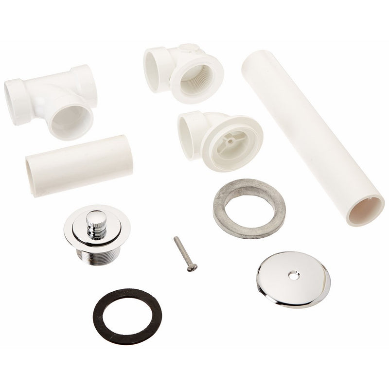 Jones Stephens B07058 Polished Chrome Push Pull Standard PVC Full Kit