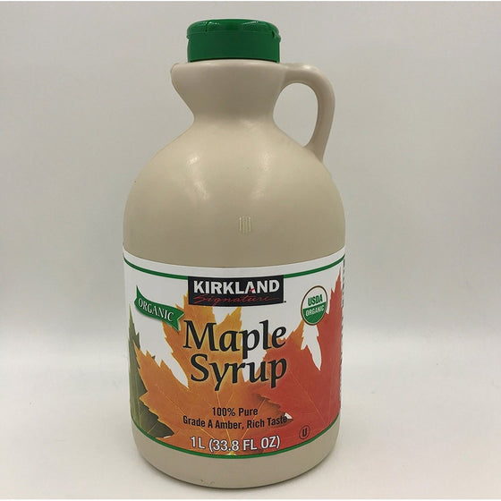 Kirkland Signature 100 Percent Maple Syrup, Dark Amber, 33.8 Fluid Ounce