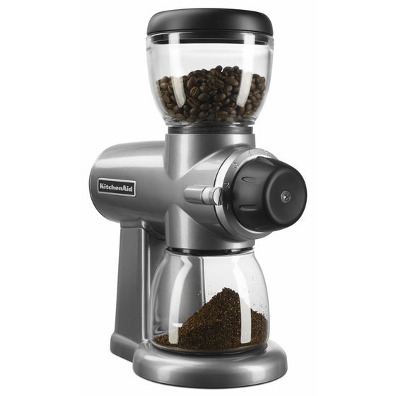 KitchenAid KCG0702CU Burr Coffee Grinder, Contour Silver