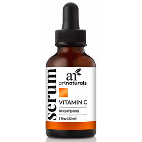 ArtNaturals Anti-Aging Vitamin-C Serum with Hyaluronic Acid & Vit E - Wrinkle Repairs Dark Circles, Fades Age Spots & Sun Damage - Enhanced 20% Top Vitamin C Super Strength - Organic Ingredients, 1 Oz