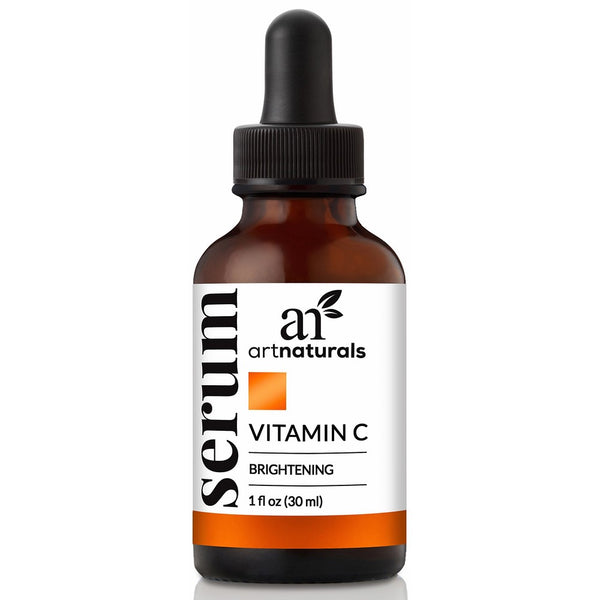 ArtNaturals Anti-Aging Vitamin-C Serum with Hyaluronic Acid & Vit E - Wrinkle Repairs Dark Circles, Fades Age Spots & Sun Damage - Enhanced 20% Top Vitamin C Super Strength - Organic Ingredients, 1 Oz