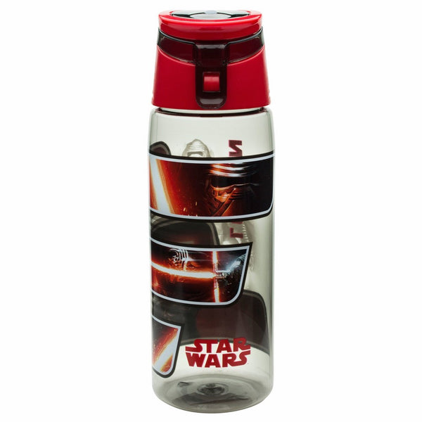 Zak! Designs Tritan Water Bottle with Flip-top Cap and Star Wars The Force Awakens Graphics, Break-resistant and BPA-free Plastic, 25 oz.