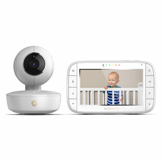 Motorola MBP36XL Portable 5" Video Baby Monitor with Rechargeable Camera, Remote Pan, Tilt, Zoom, Two-Way Audio, and Room Temperature Display
