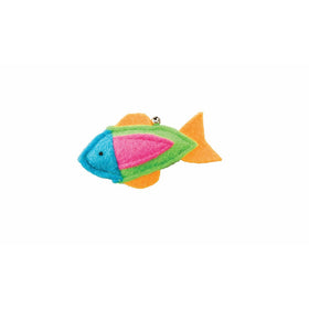 Ethical Pets Fish with Catnip Whiskins Felt Cat Toy, Assorted