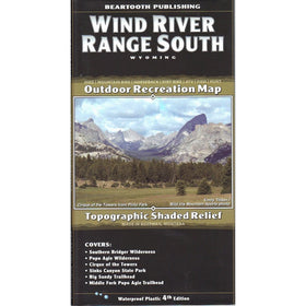 Wind River Mountains Topographic Map - Southern Half