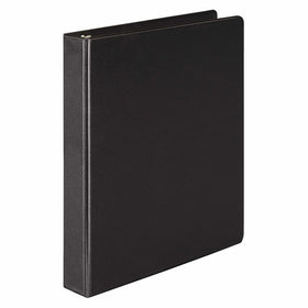 Wilson Jones 1 Inch 3 Ring Binder, D-Ring, Black (W383-14B)