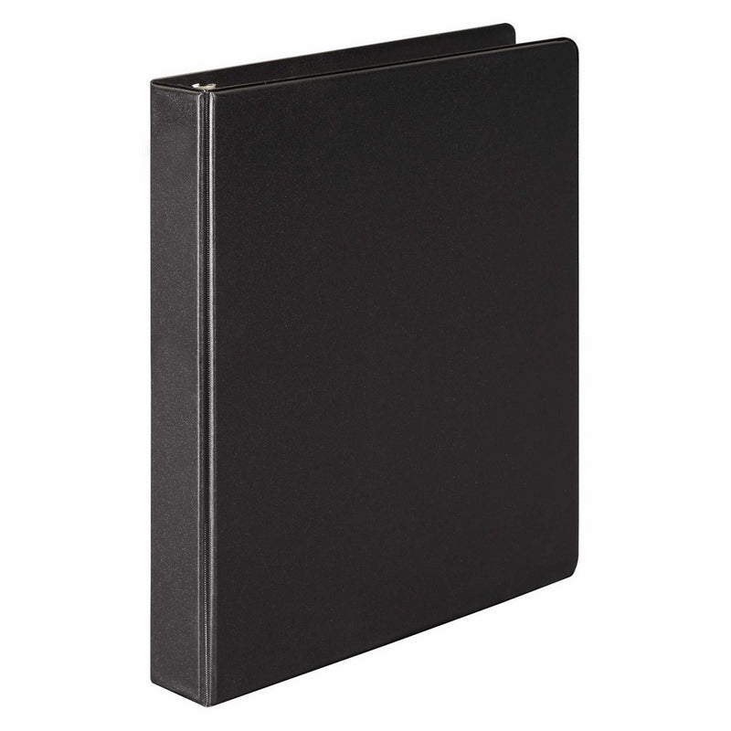 Wilson Jones 1 Inch 3 Ring Binder, D-Ring, Black (W383-14B)