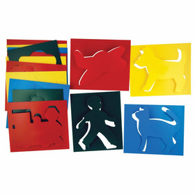 Roylco Child s First Stencils - Assorted Sizes - Set of 15 - Assorted Colors