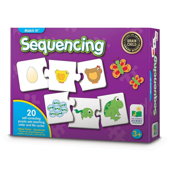 The Learning Journey Match It! - Sequencing - A What Comes Next Self-Correcting Puzzle to Teach Sequence