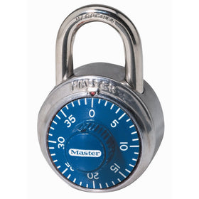 Master Lock Padlock, Standard Dial Combination Lock, 1-7/8 in. Wide, Assorted Colors, 1505D