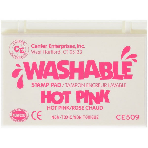 Center Enterprise CE509 Washable Stamp Pad, Hot Pink