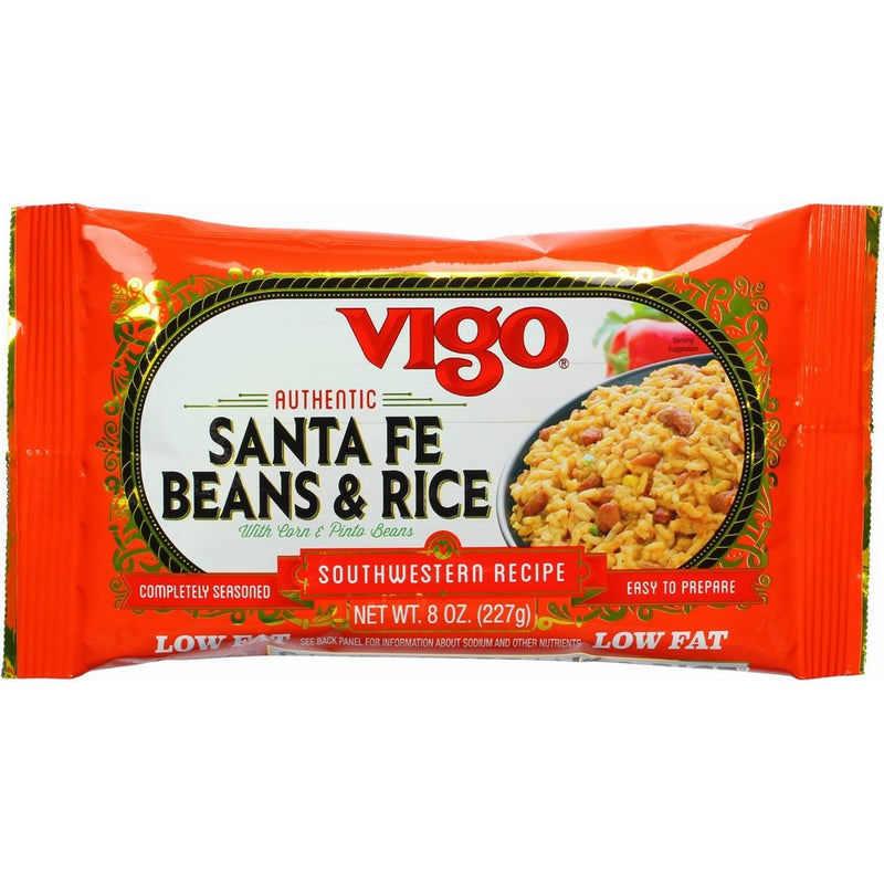 Vigo Santa Fe Pinto Beans & Rice, 8-Ounce Pouches (Pack of 12)