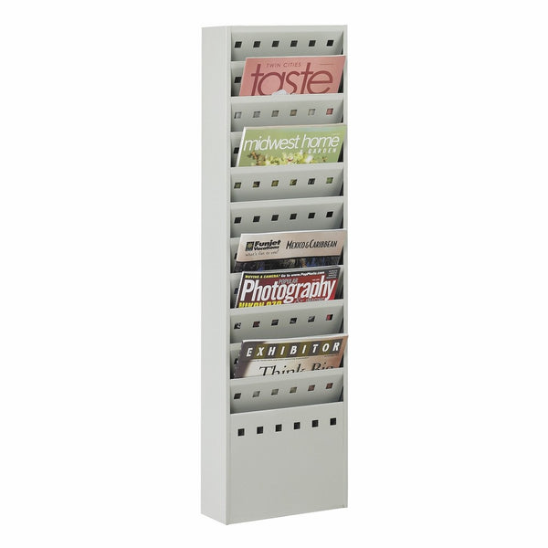 Safco Products 4323GR Steel Base for Steel Magazine Rack (sold separately), Light Gray