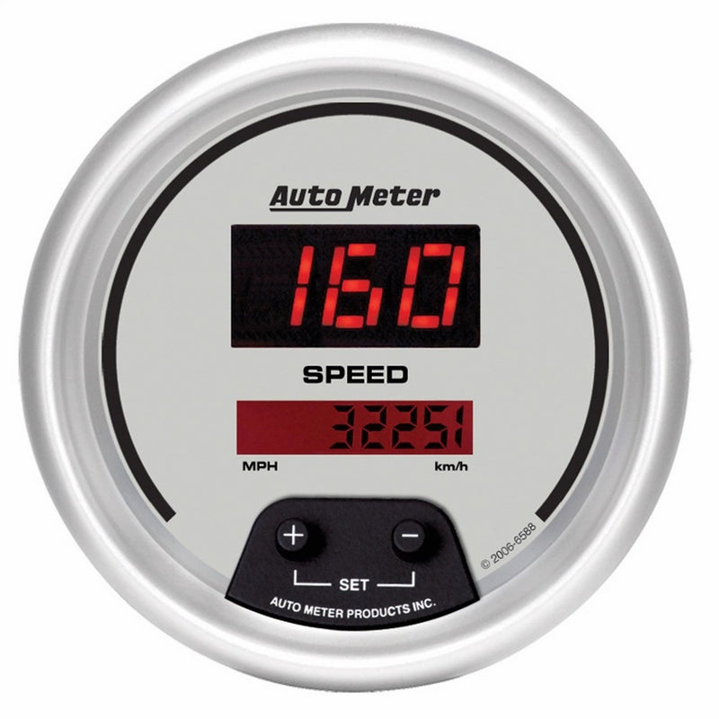 Auto Meter 6588 Ultra-Lite Digital 3-3/8" 160 mph Digital Electric Programmable Speedometer