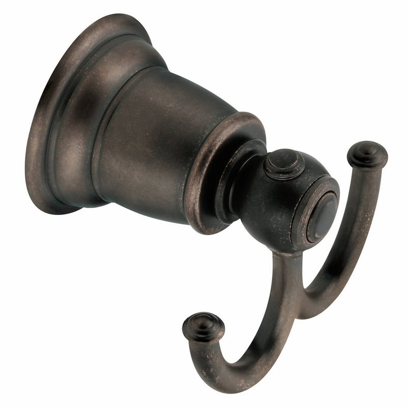 Moen YB5403ORB Kingsley Double Robe Hook, Oil Rubbed Bronze