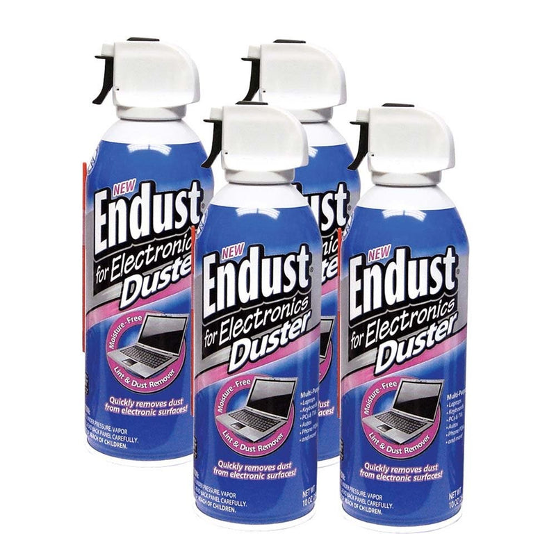 Endust 2 MicroFiber Towels and 2 Electronics Duster with Bitterant (10 Oz Each) (2 Pack)