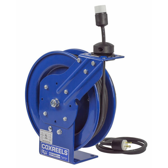 Coxreels PC13-3516-A Power Cord Spring Rewind Reels: Single Industrial Receptacle, 35' cord, 16 AWG