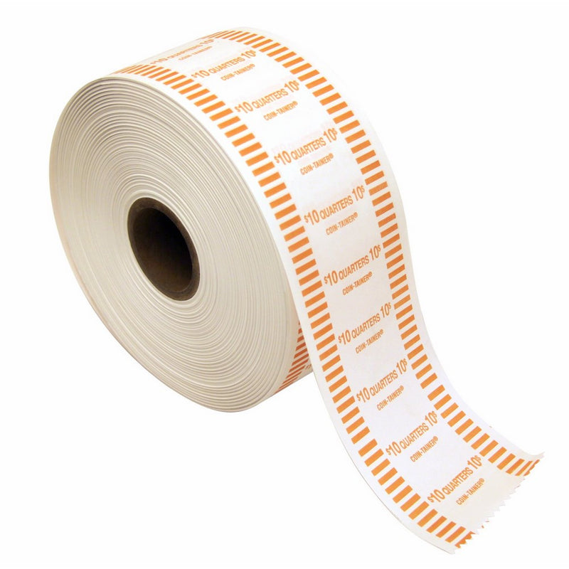 The Coin-Tainer Co. Automatic Coin Wrapper Roll, Quarter, 1000 feet (50025)