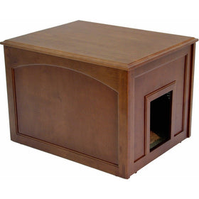 Crown Pet Products Cat Litter Cabinet, Mahogany