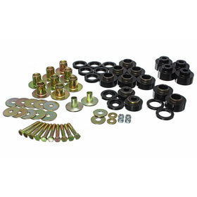 Energy Suspension 3.4170G Body Mount Set Black Performance Polyurethane Includes Hardware Body Mount Set