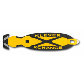 Klever XChange, Safety Knife Cutter, Replaceable Head, Yellow
