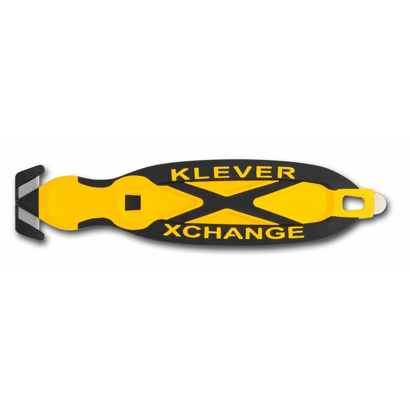 Klever XChange, Safety Knife Cutter, Replaceable Head, Yellow