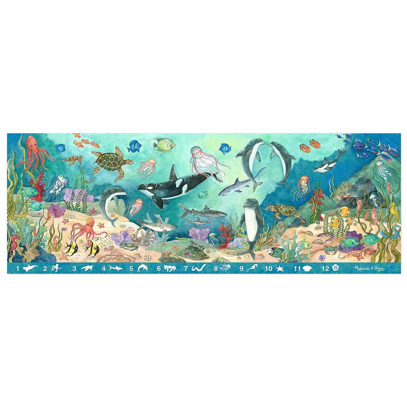 Melissa & Doug Search and Find Beneath the Waves Floor Puzzle (48 pcs, over 4 feet long)