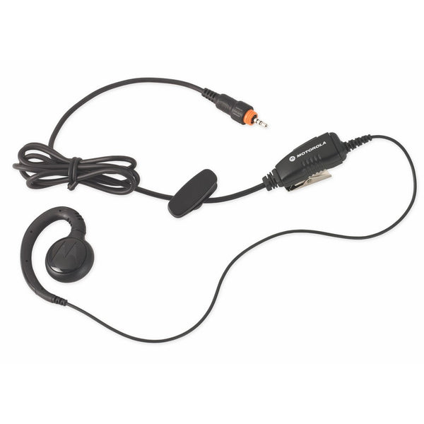 Motorola HKLN4455 CLP Single Pin Non-Adjustable PTT Earpiece (Black)