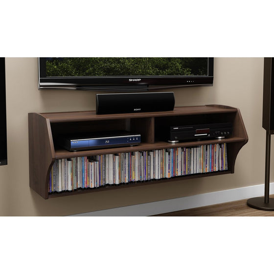 Prepac Espresso Altus Wall Mounted Audio/Video Console