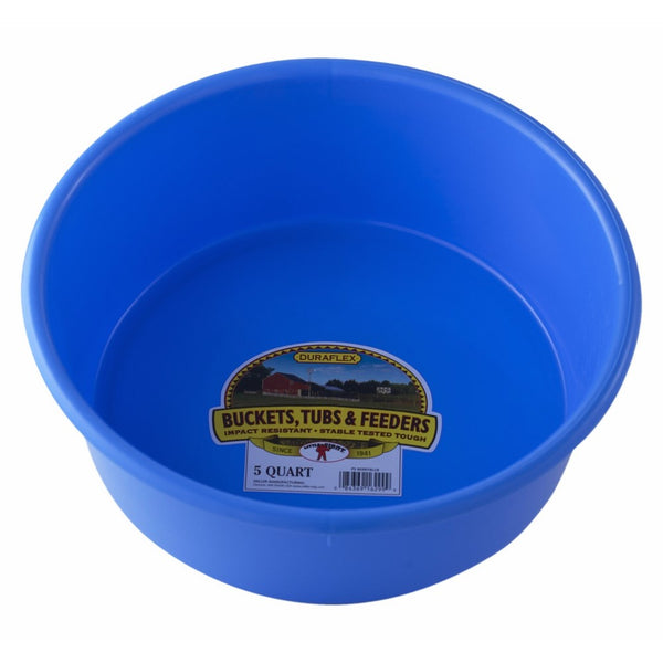 Little Giant P5BERRYBLUE Dura-Flex Plastic Utility Pan, 5-Quart, Berry Blue