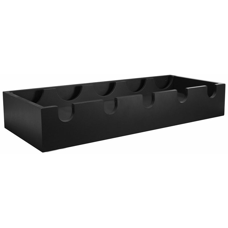 Kiera Grace Ellington Wine Rack, 10 by 23.75 by 4-Inch, Black