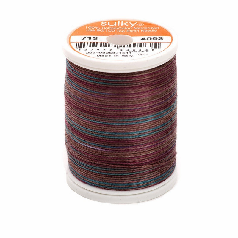 Sulky 713-4093 12-Weight Cotton Blendable Thread, 330-Yard, Blackberry