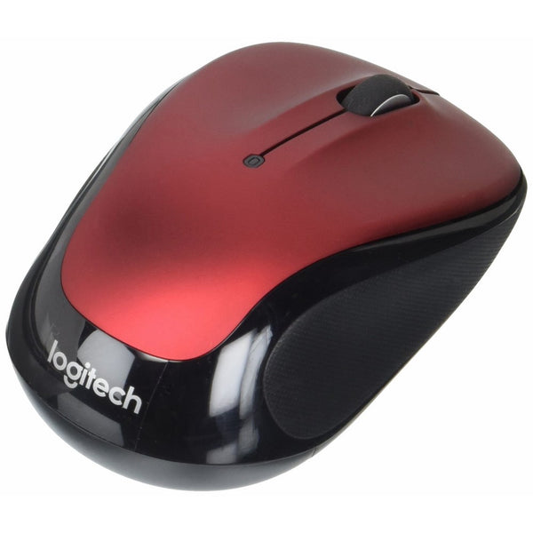 Logitech Laser Wireless Mouse-Wireless Laser Mouse, 2-1/2"x-4-1/2"x1-3/4", Red