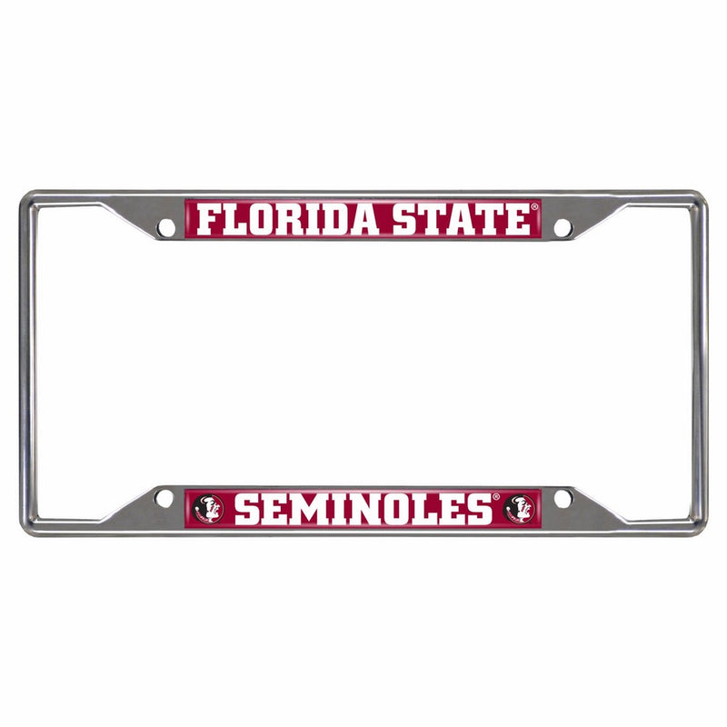 Fanmats 14859 NCAA Florida State University Seminoles Chrome License Plate Frame