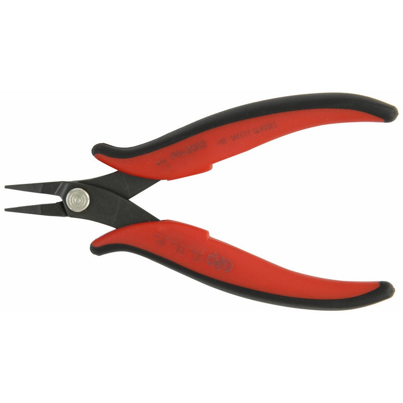 Hakko CHP PN-2002 General Purpose Short-Nose Pliers, Pointed Nose, Smooth Jaws, 20mm Jaw Length, 1.2mm Nose Width, 3mm Thick Steel