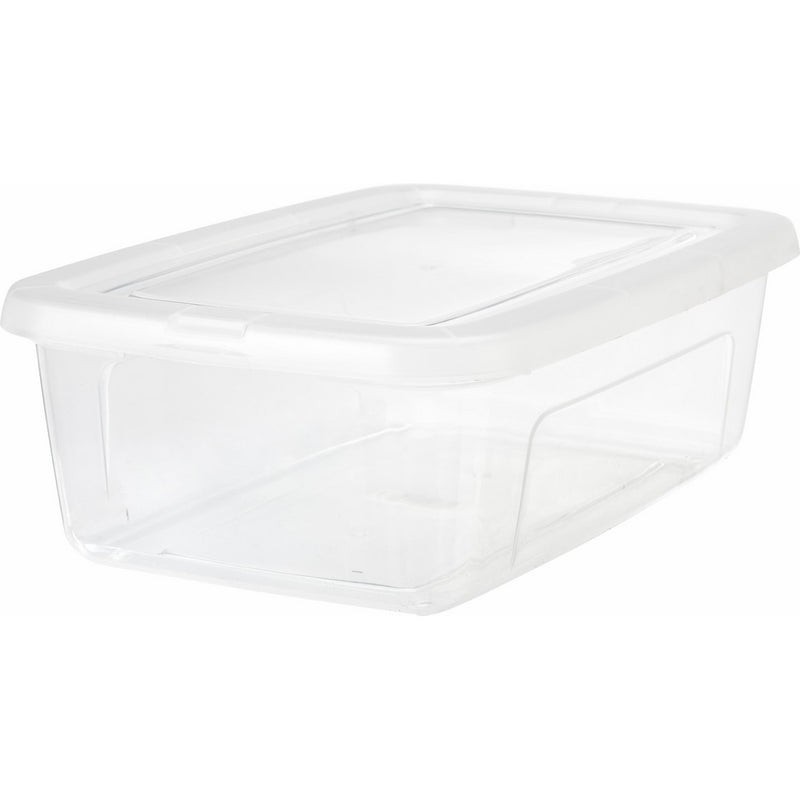 IRIS 6 Quart Modular Storage Box, 12 Pack, Clear