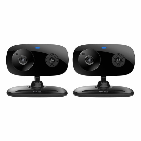 Motorola FOCUS66-BLK2 Wi-Fi HD Home Monitor Camera - 2 Pack (Black)