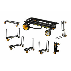 Rock-N-Roller R16RT (Ground Glider Max) 8-in-1 Folding Multicart / Hand Truck / Dolly / Platform Cart / 34" to 52" Telescoping Frame Load Capacity 600 lbs.