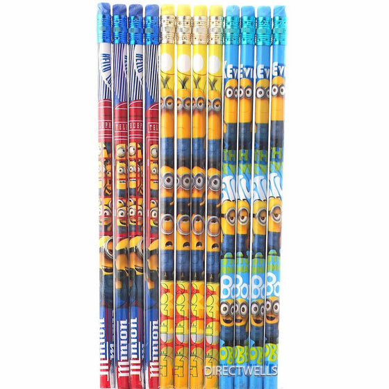 Despicable Me Minions 12 Wood Pencils Pack