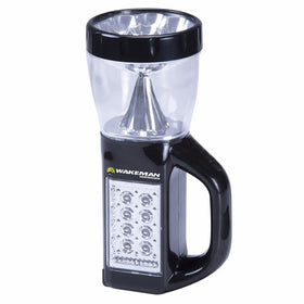 3 in 1 LED Lantern, Flashlight and Panel Light, Lightweight Camping Lantern By Wakeman Outdoors (For Camping Hiking Reading and Emergency) (Black)