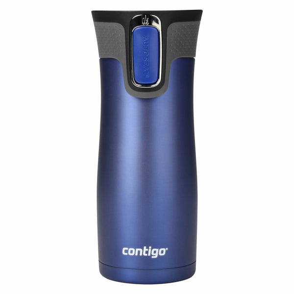 Contigo AUTOSEAL West Loop Stainless Steel Travel Mug, 16 oz, Deep Blue