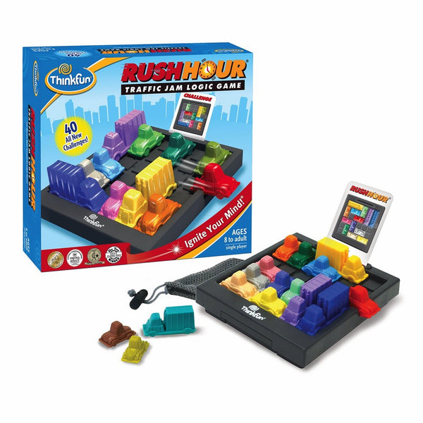 Think Fun Rush Hour Traffic Jam Logic Game and STEM Toy for Boys and Girls Age 8 and Up – Tons of Fun With Over 20 Awards Won, International Bestseller for Over 20 Years