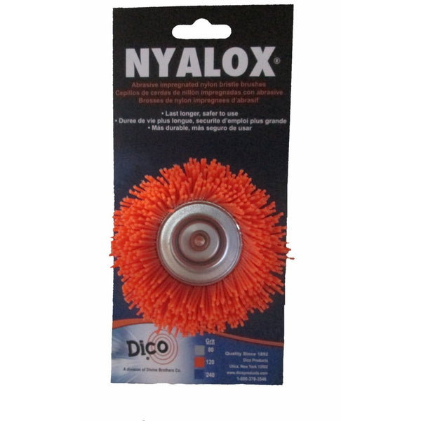 Dico 541-780-21/2 Nyalox Cup Brush 21/2-Inch Orange 120 Grit