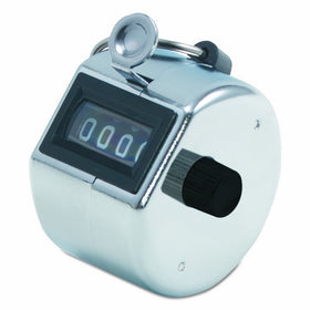 Bates 9841000 Tally I Hand Model Tally Counter, Registers 0-9999, Chrome