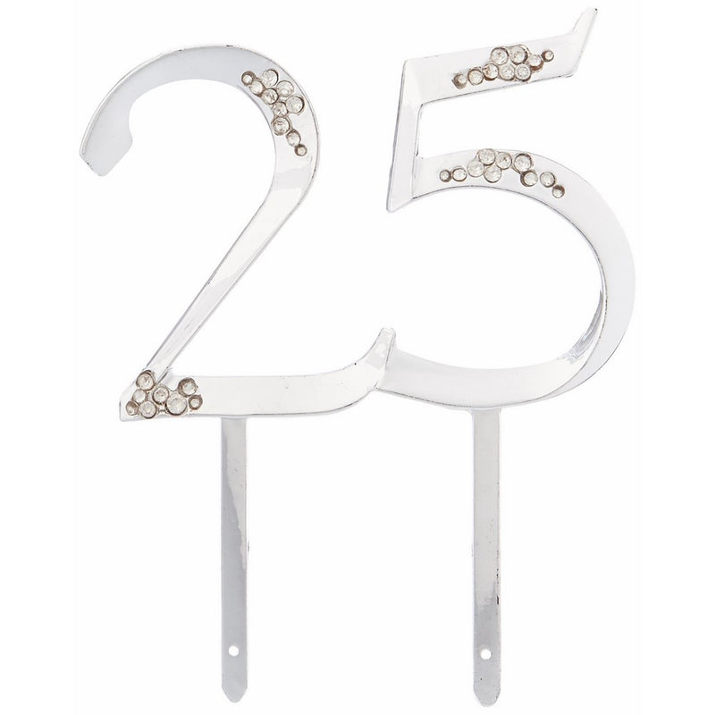 Wilton Silver 25th Anniversary Pick